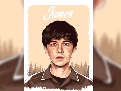 James " The end of the f***ing world " vectorart