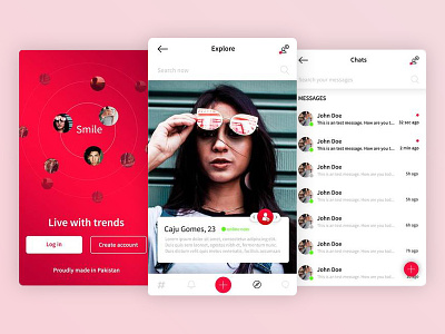 Dating app ❤️ app bar bottom browse chat dating explore love profile splash swipe tinder