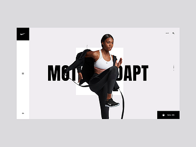 Nike 01 clothing elegant landing minimalistic nike nike redesign concept