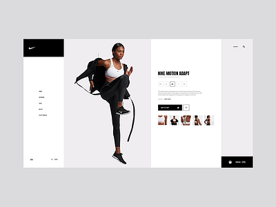 Nike 02 clothing elegant landing minimalistic nike nike redesign concept