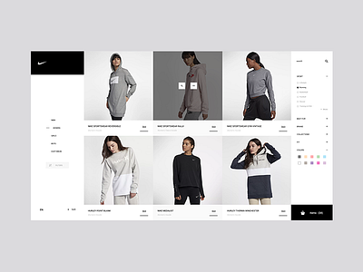Nike 03 clothing elegant landing minimalistic nike nike 2018 nike collection nike redesign concept women