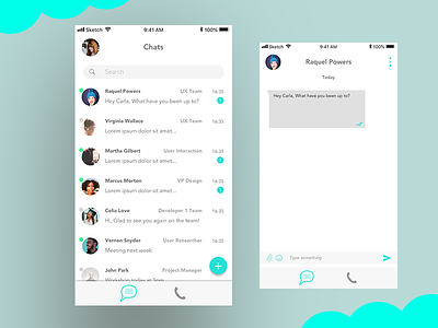 Daily UI #013 Direct Messaging chatbox dailyui message team training ui ux