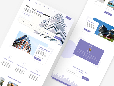 Property landing page design ui