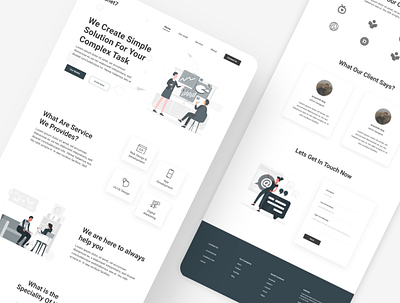 Agency landing design ui