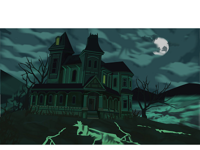 Dark house Illustration