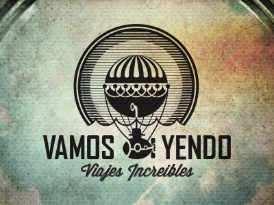 "Vamos Yendo" Identity baloon identity logo submarine travel viajes