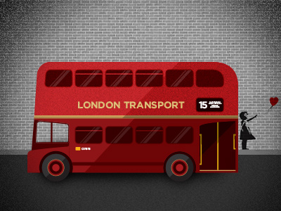 Visit to London bansky bus colectivo london londres transport travels