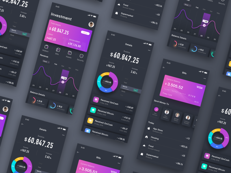 The Financial Page By Jiabin Lu On Dribbble