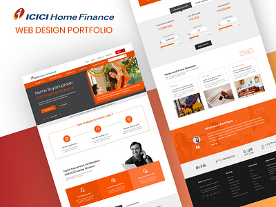 Home Finance | Landing Page Design landing page loan orange orange juice shot uidesign webdesign