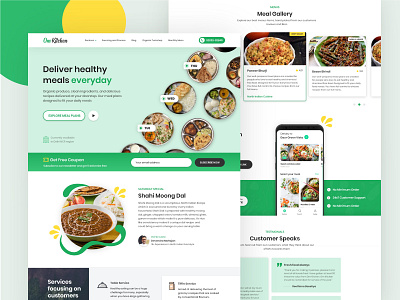 Food Delivery | Web Design delivery design food green web web design webdesign
