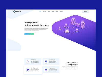 Softdash Template Design saas software ui design