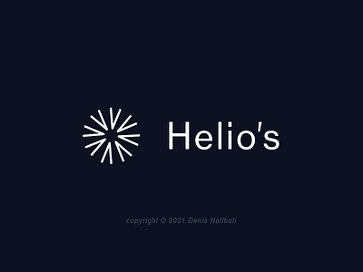 Helio's Logo art branding design flat graphic design illustration logo minimal typography vector