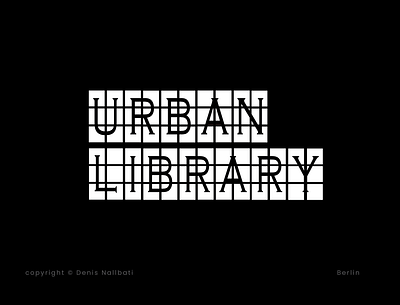 URBAN LIBRARY / Logo art branding design graphic design illustration logo logo design logodesign typography vector