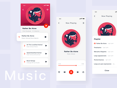 music UI design icon ui ux