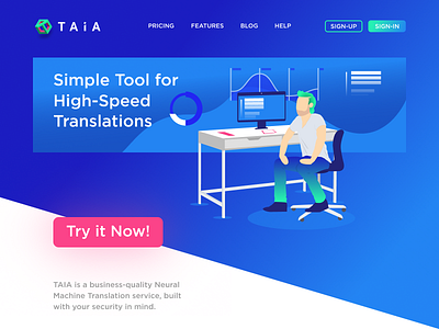 High Tech Translation | TAIA Landing page hero