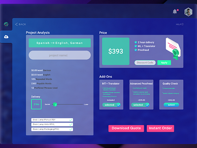 TAIA app analysis screen