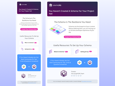 Getting Started Emails for GraphCMS api cards coding email campaign email template figma graphcms graphql headless cms isometric marketing marketing illustrations