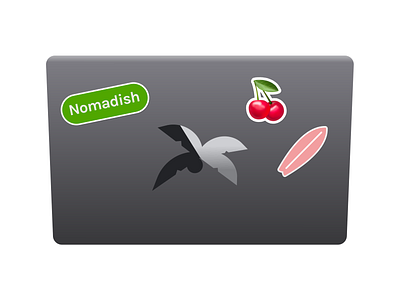 Nomadish cover art applogo coverart illustraion illustration art logo macbook softwarelogo