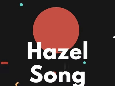 hazelsong.com home page animation shape ui uidesign ux webdeisgn