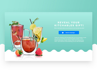 Landing page design for Kitchables landing page ui ui elements uidesign uiux ux webdesign website