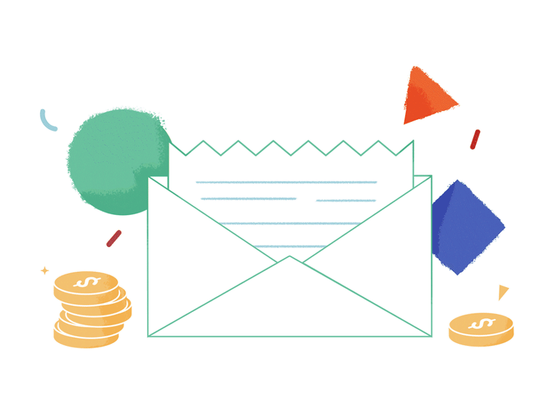 Gravy Envelope illustration motion animation motiondesign uiux webdesign webillustration