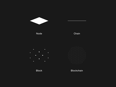 Blockchain Icon Design Element black block block chain blockchain elements grey icon node