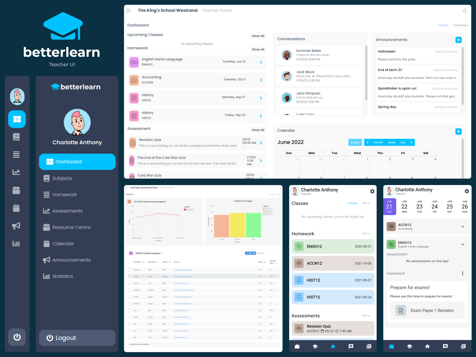 School Management System - Teacher Portal by Duri Ali on Dribbble