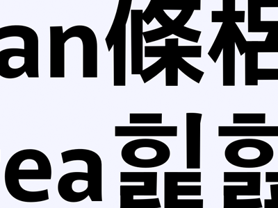 Multi-Crazy Support auro japanese korean latin new font