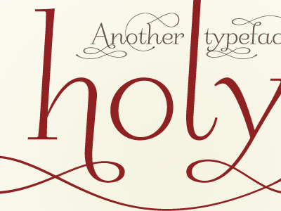 holy crap! pending release swashy typeface