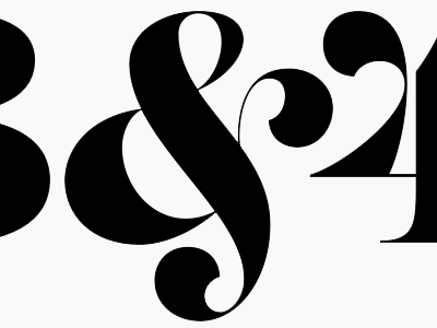 and 1 and 2 and 3 and 4 alternates display serif type development