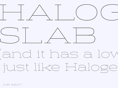 Halogen Slab Hairline halogen slab type typeface