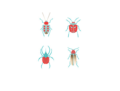 Bugs! bugs illustration laurajaydesign pattern design