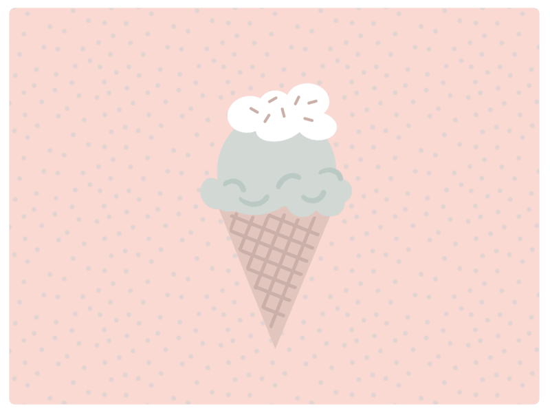 Ice Cream Thank You! :) animated gif cherry on top cone grateful happy ice cream mint motion smiling