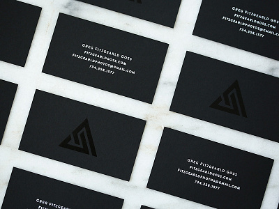 Fitzgearld Photography Business Cards