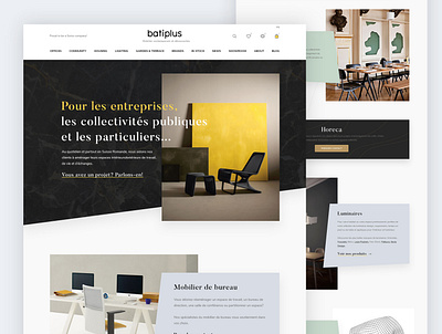 Website for furniture store black design figma furniture inspiration store ui ui design uidesign web design webdesign website design yellow