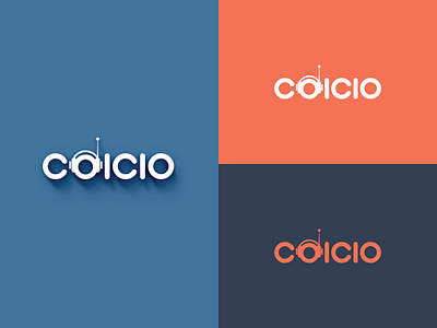 Logo for Coicio advertising agency design illustration logo typography