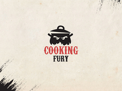 Logo for Cooking Fury advertising agency cooking logo design illustration logo logo design branding logo design concept typography vector