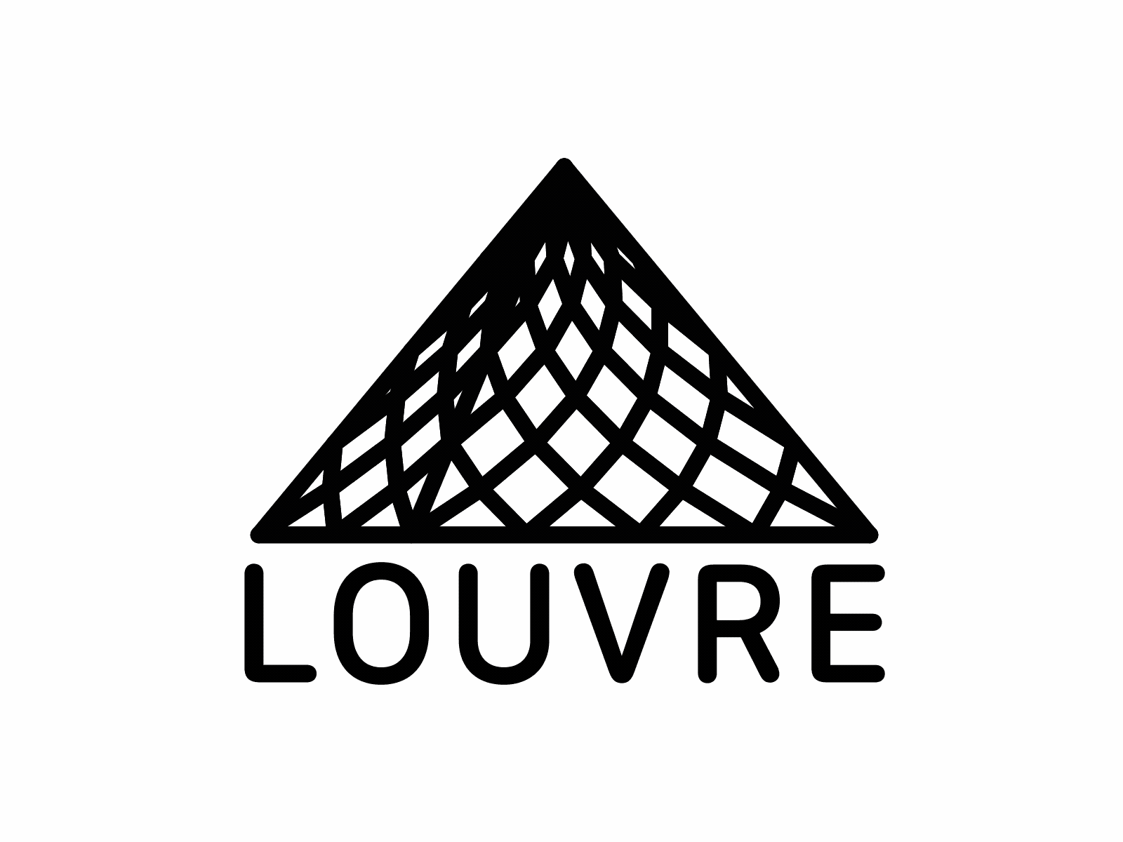 Animated logo for the Louvre after effects animated logo animation light logo lines logo logo for museum museum simple simplify