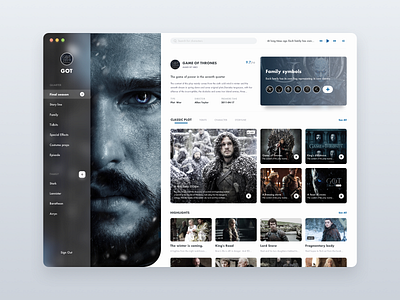 Game of Thrones app color design famous book gameofthrones ipad lover story ui victory