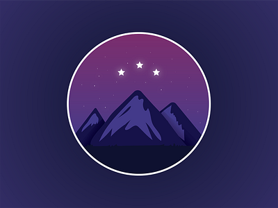 Night Court acotar badge illustration mountains night court stars