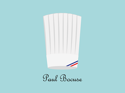 Paul Bocuse bocuse chef cooking flat flatdesign illustration illustrator paul toque vector