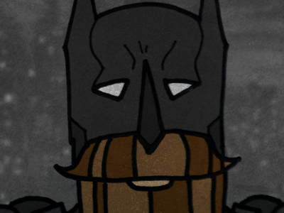 BatManly batman comics fan art illustration