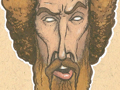 Joe Beard beard character illustration