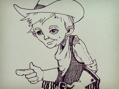 Kid Cowboy character sketch