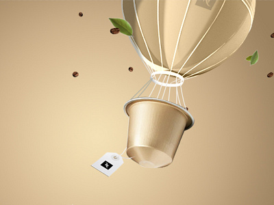 Nespresso campaign 3d ads branding coffee design nespresso print visual