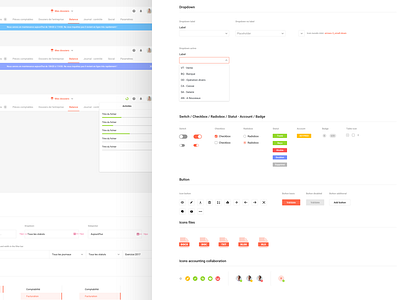 Preview of Fred components 👨‍⚕️ app button components design system dropdown guideline interface mobile product ui ux web