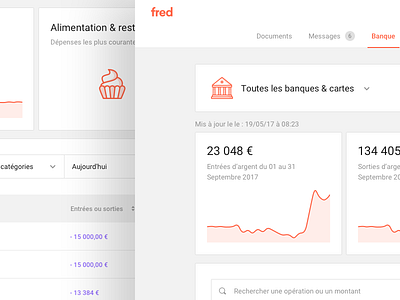 💳 Bank in Fred app bank dashboard interface product ui ux web website