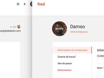 User-profil "danse la macarena" 🖖🏾 app interface minimal music product profil ui user ux web website