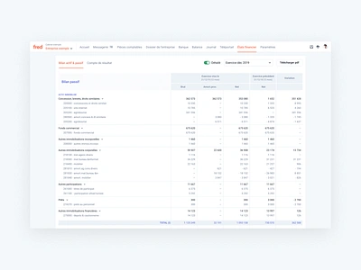 Balance sheet & Income statement app dashboard design finance fintech home interface landing minimal product ui ux web website