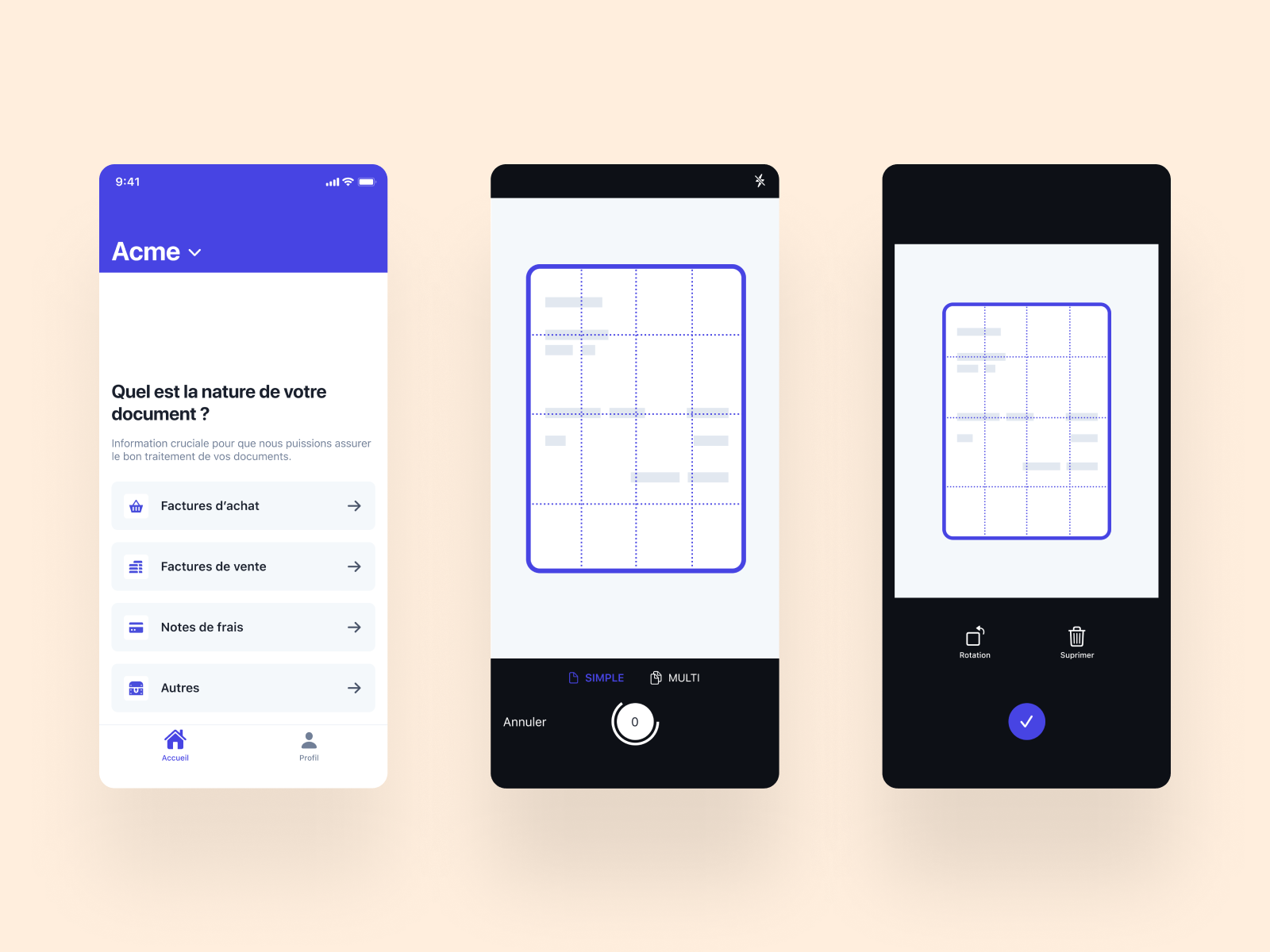 iOS scan app by Mahedine Yahia on Dribbble